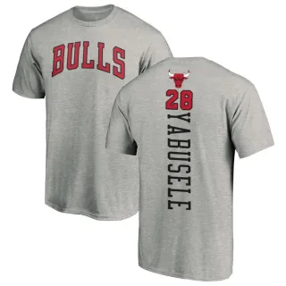 Men's Chicago Bulls Guerschon Yabusele Ash Backer T-Shirt