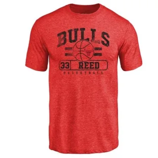 Men's Chicago Bulls Willie Reed Red Baseline T-Shirt