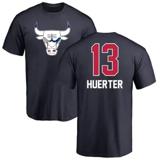 Youth Chicago Bulls Kevin Huerter Navy Name and Number Banner Wave T-Shirt